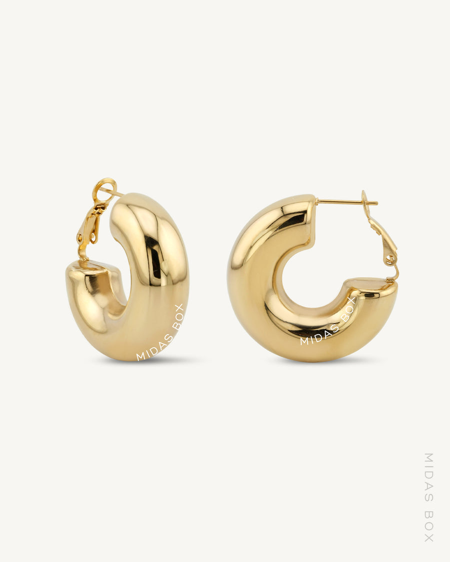 Puffy Hoop Earrings