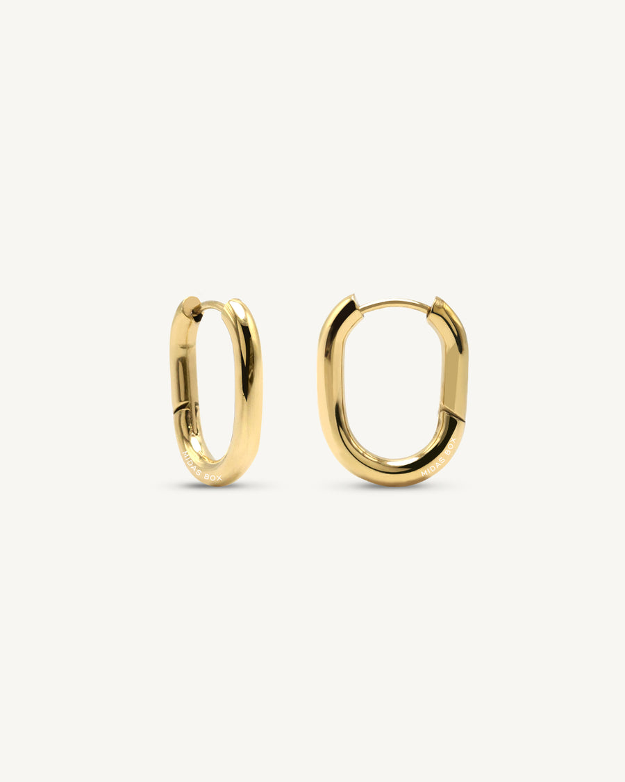 Oval Hoop Earrings