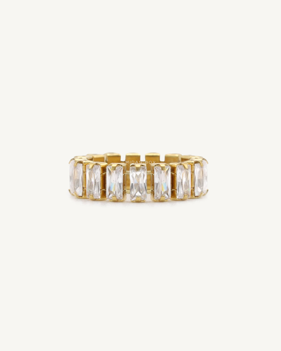 Baguette Eternity Link Ring