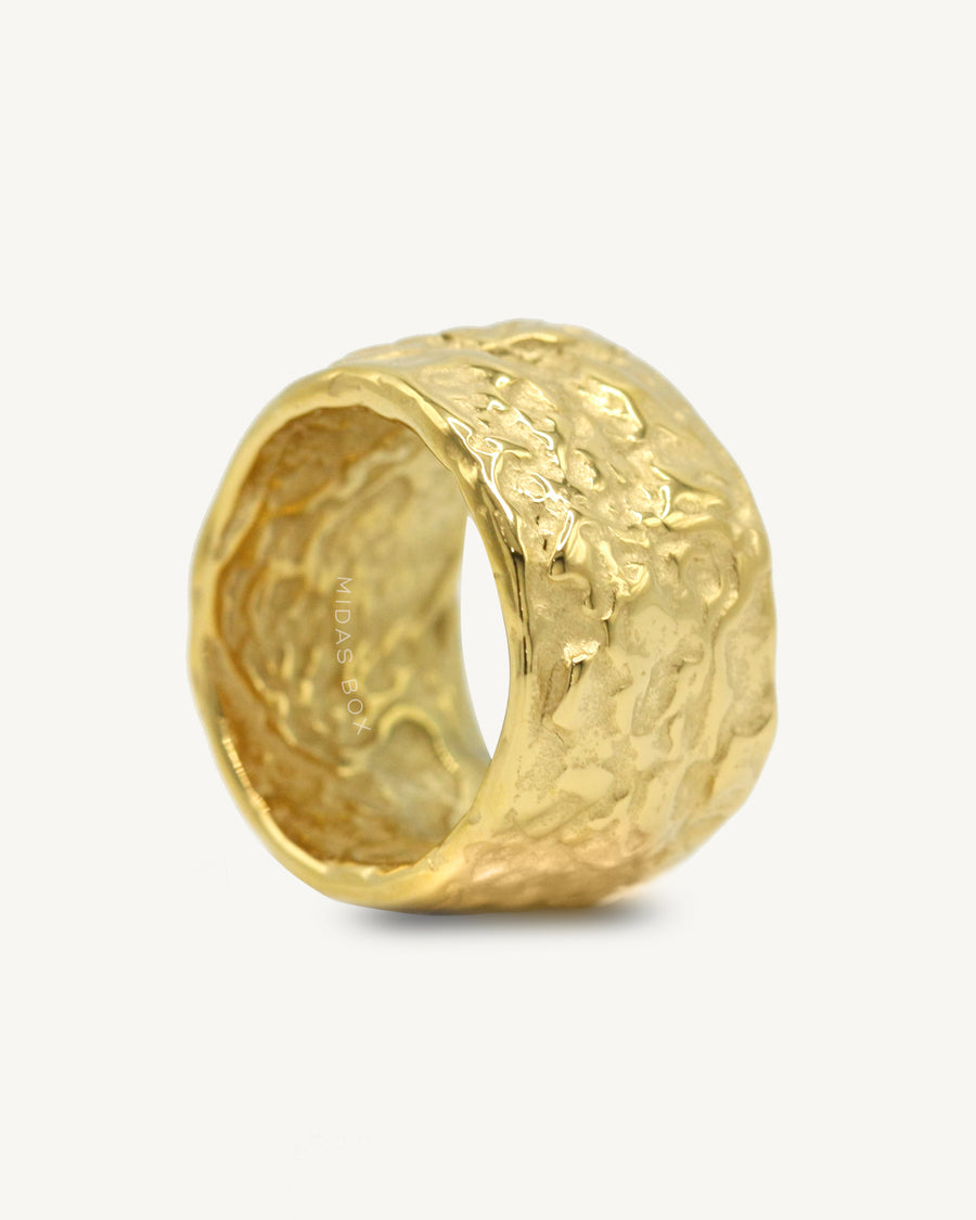 Chunky Nugget Band Ring