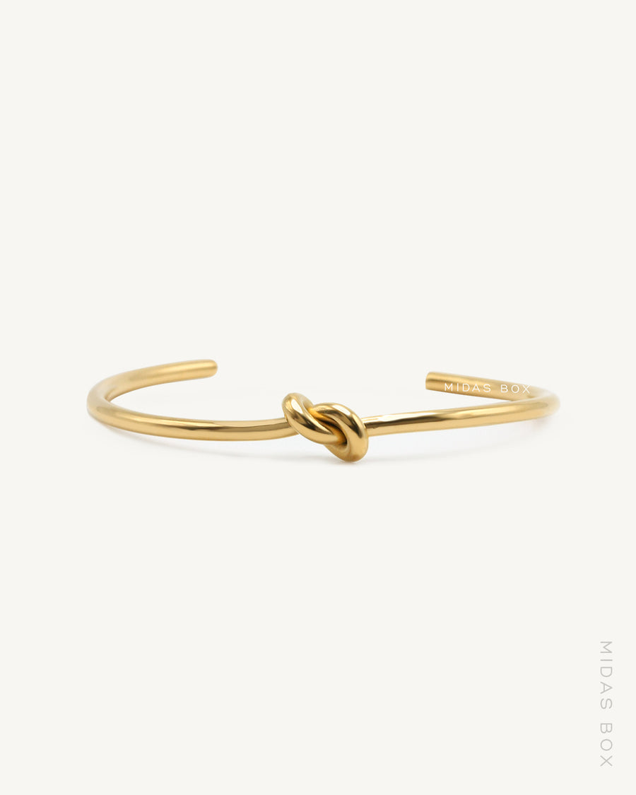 Love Knot Open Cuff Bangle