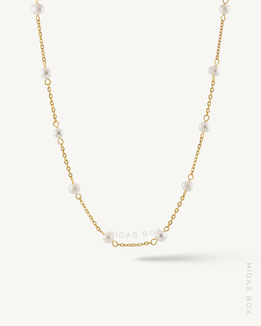 Spaced Out Freshwater Pearl Necklace