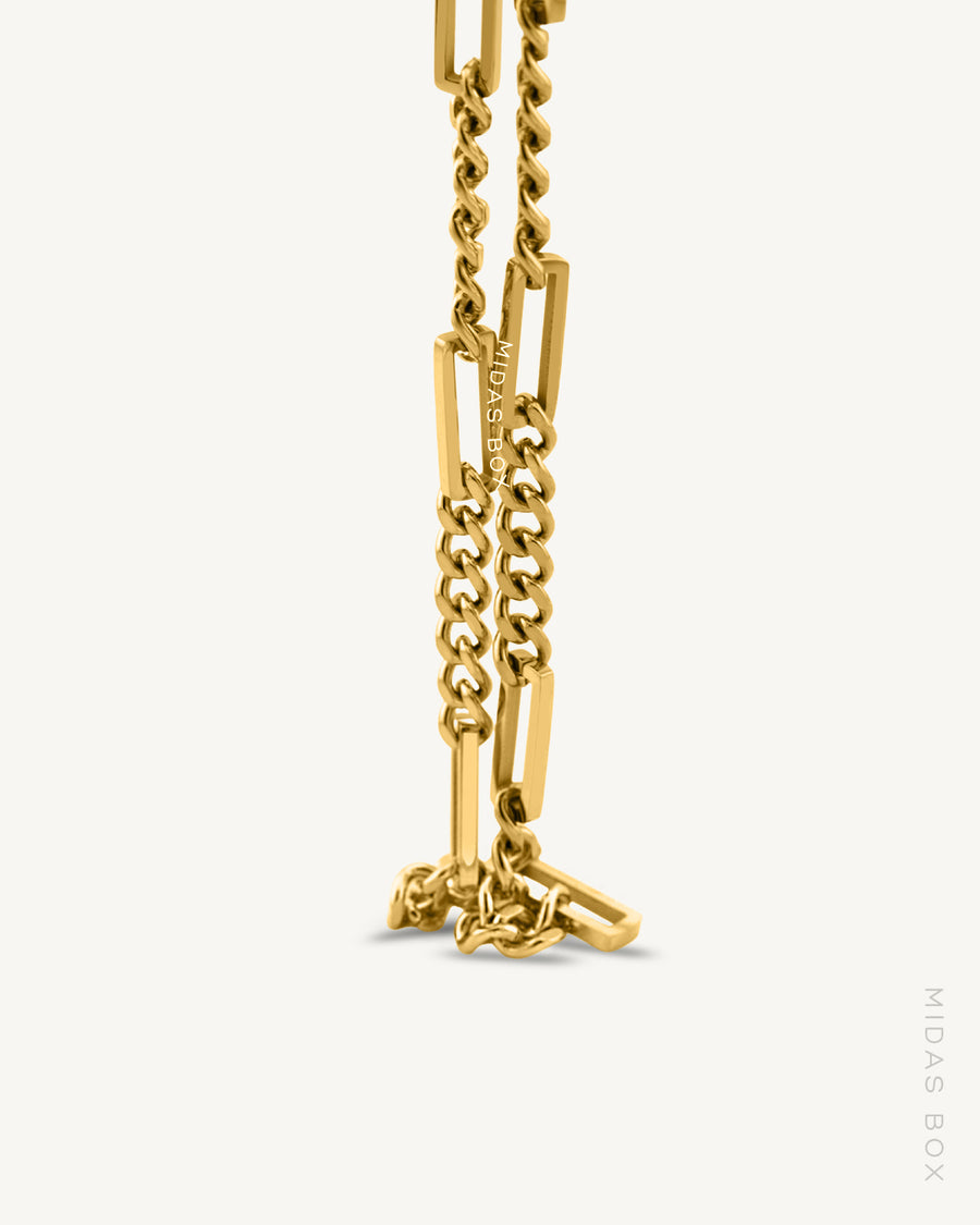 Cuban Spaced Out Link Necklace