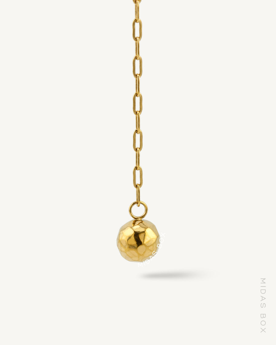 Geometric Ball Lariat Necklace