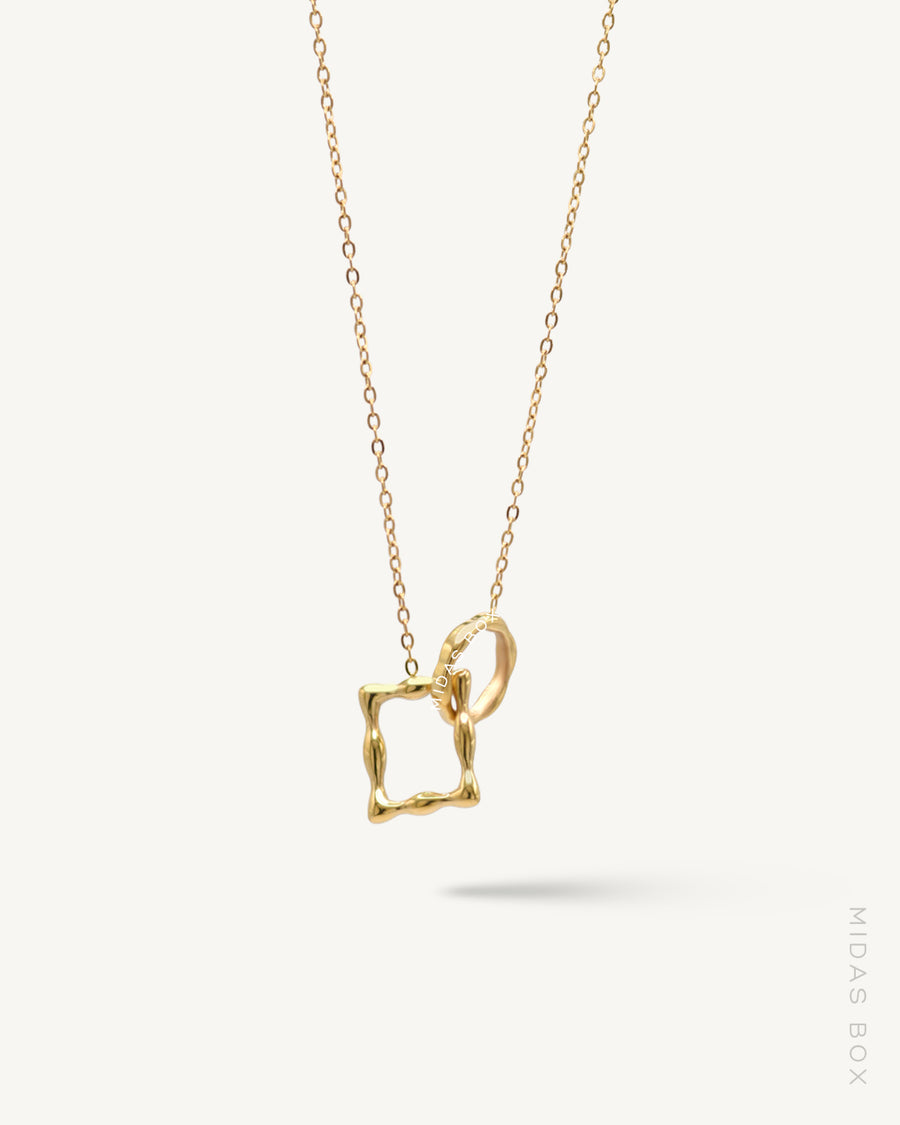 Geometric Love Knot Necklace