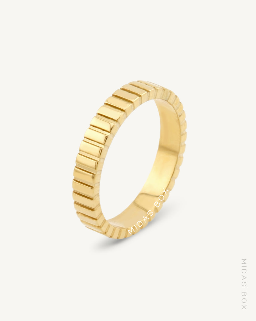 Ribbed Thin Ring