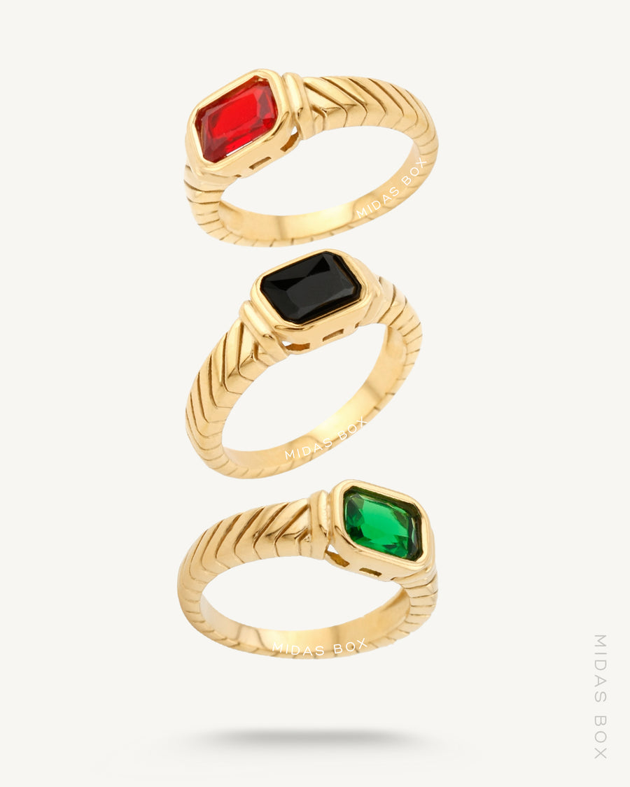 CROISSANT ZIRCON RING